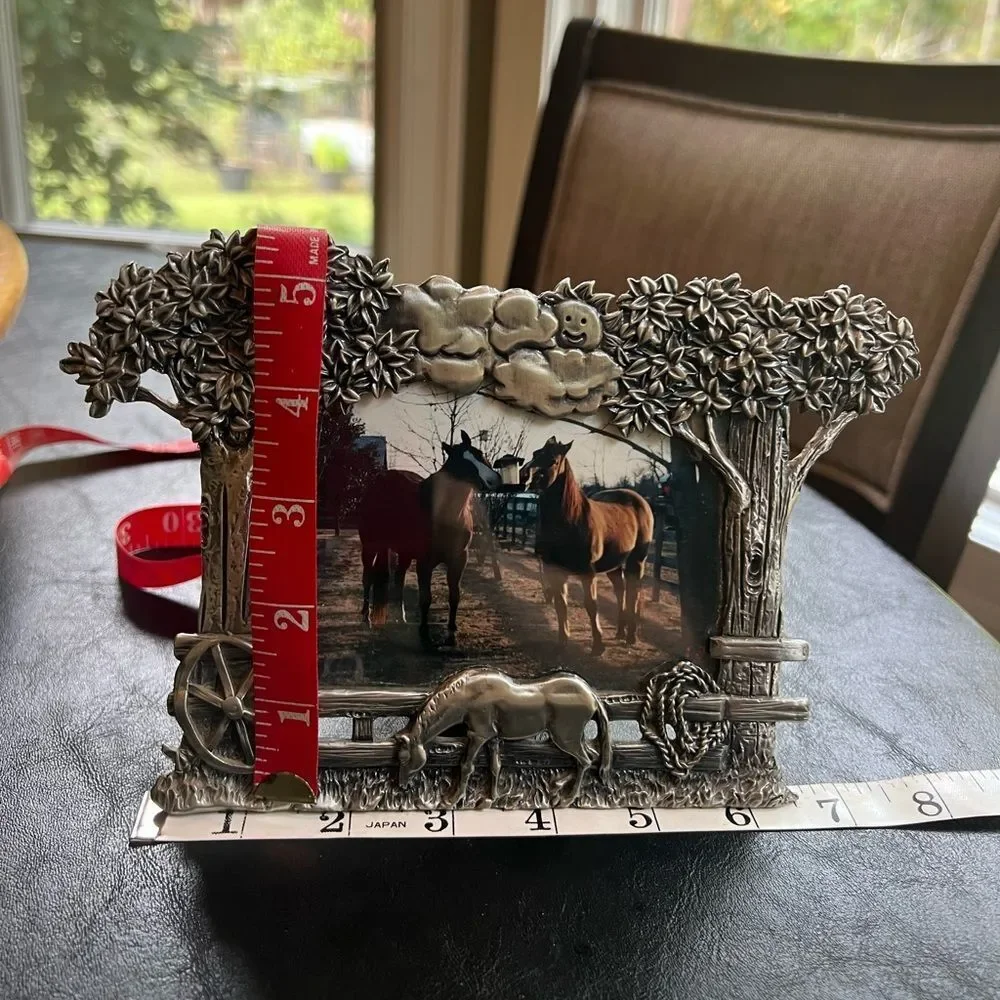 Metal Horse Picture Frame